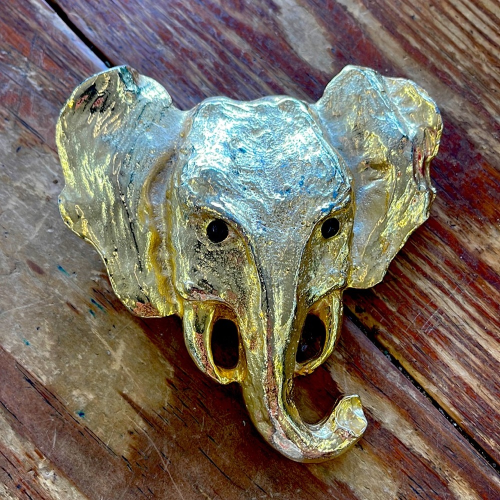 Vintage Elephant Belt Buckle